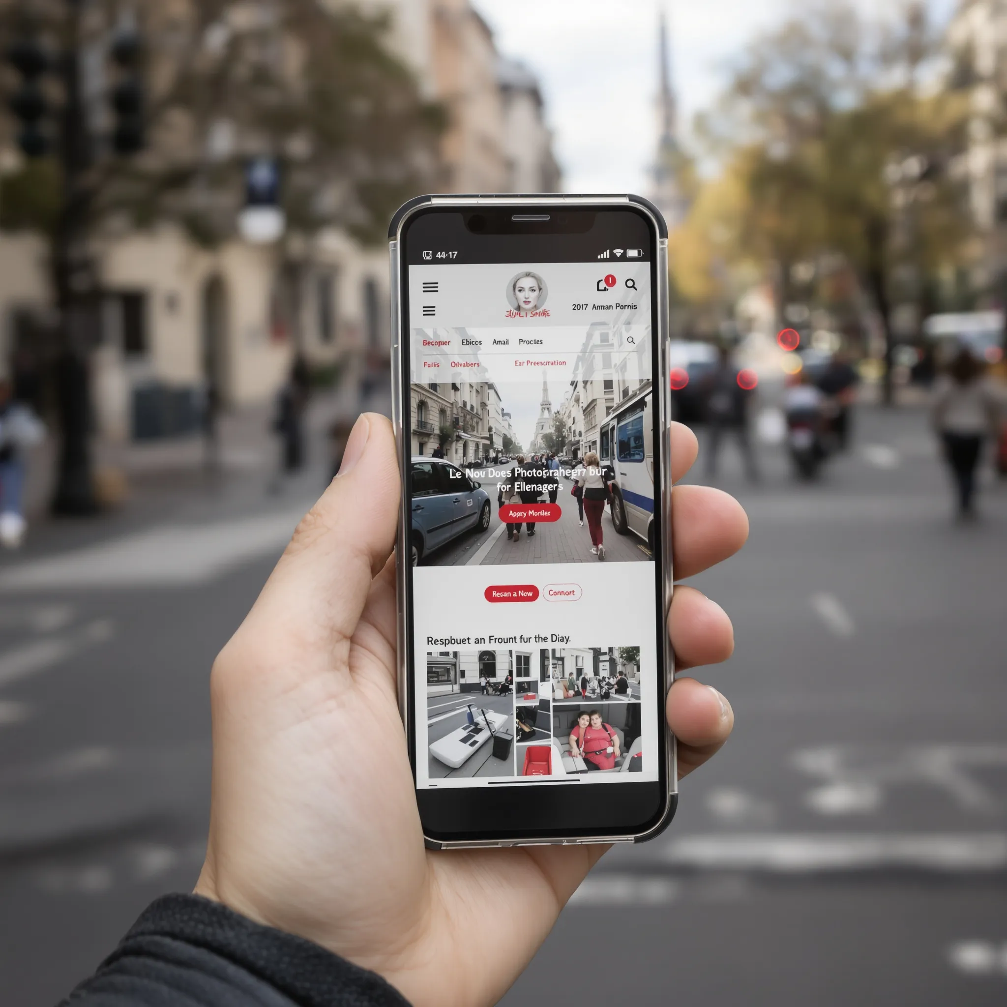 Design responsive pour les photographes parisiens
