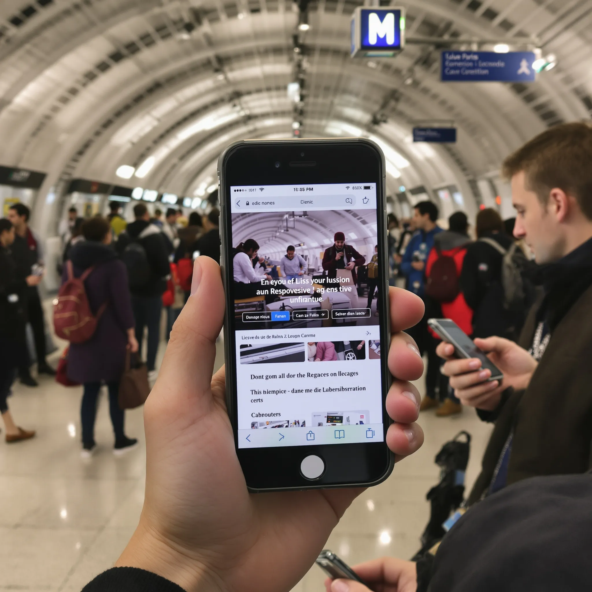 Design responsive pour les utilisateurs parisiens