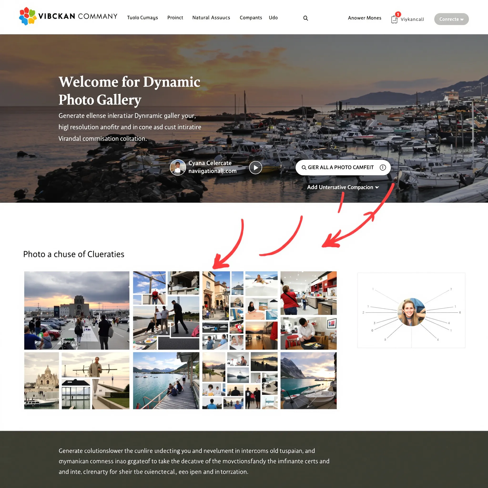 Intégration de galeries dynamiques