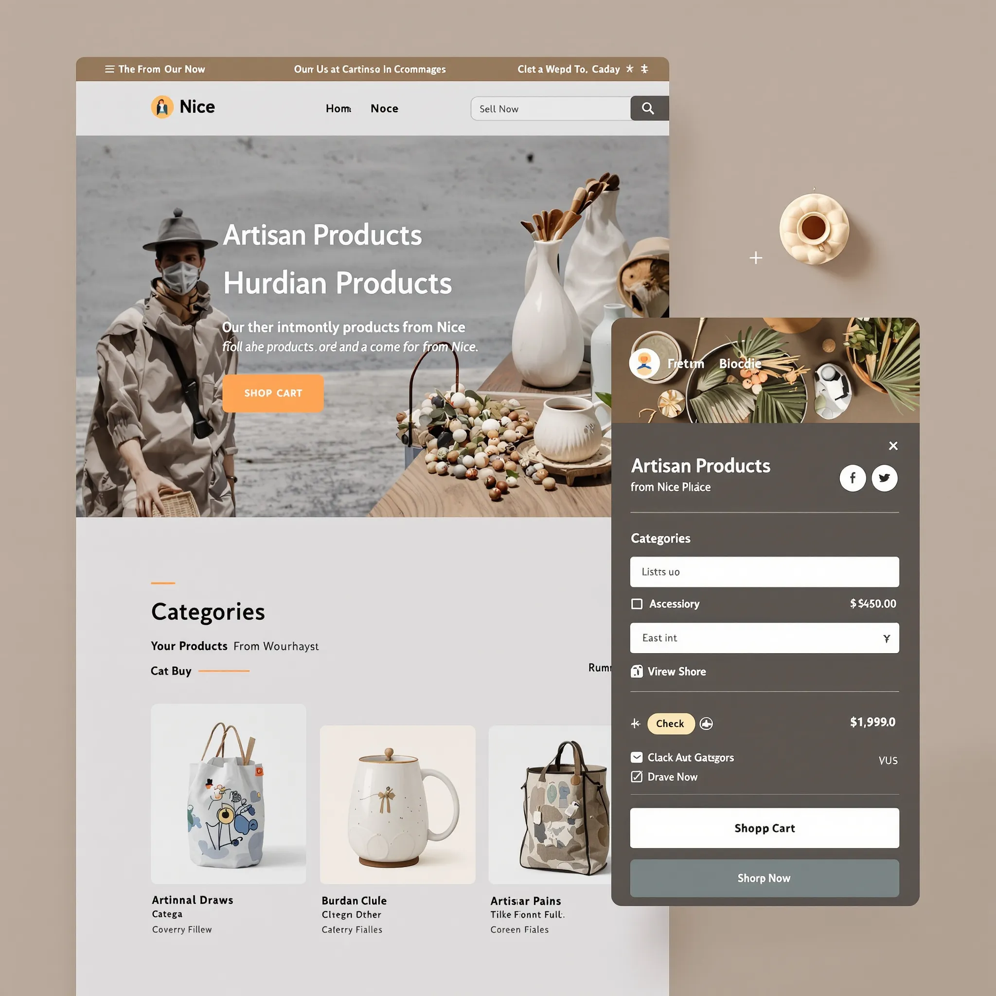 Intégration de l'e-commerce pour artisans niçois