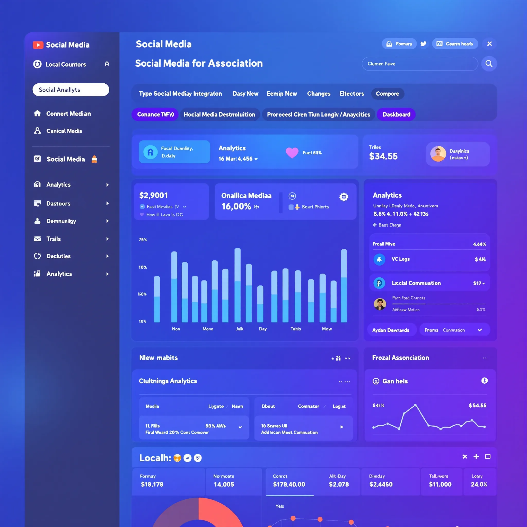 Intégration de réseaux sociaux pour associations