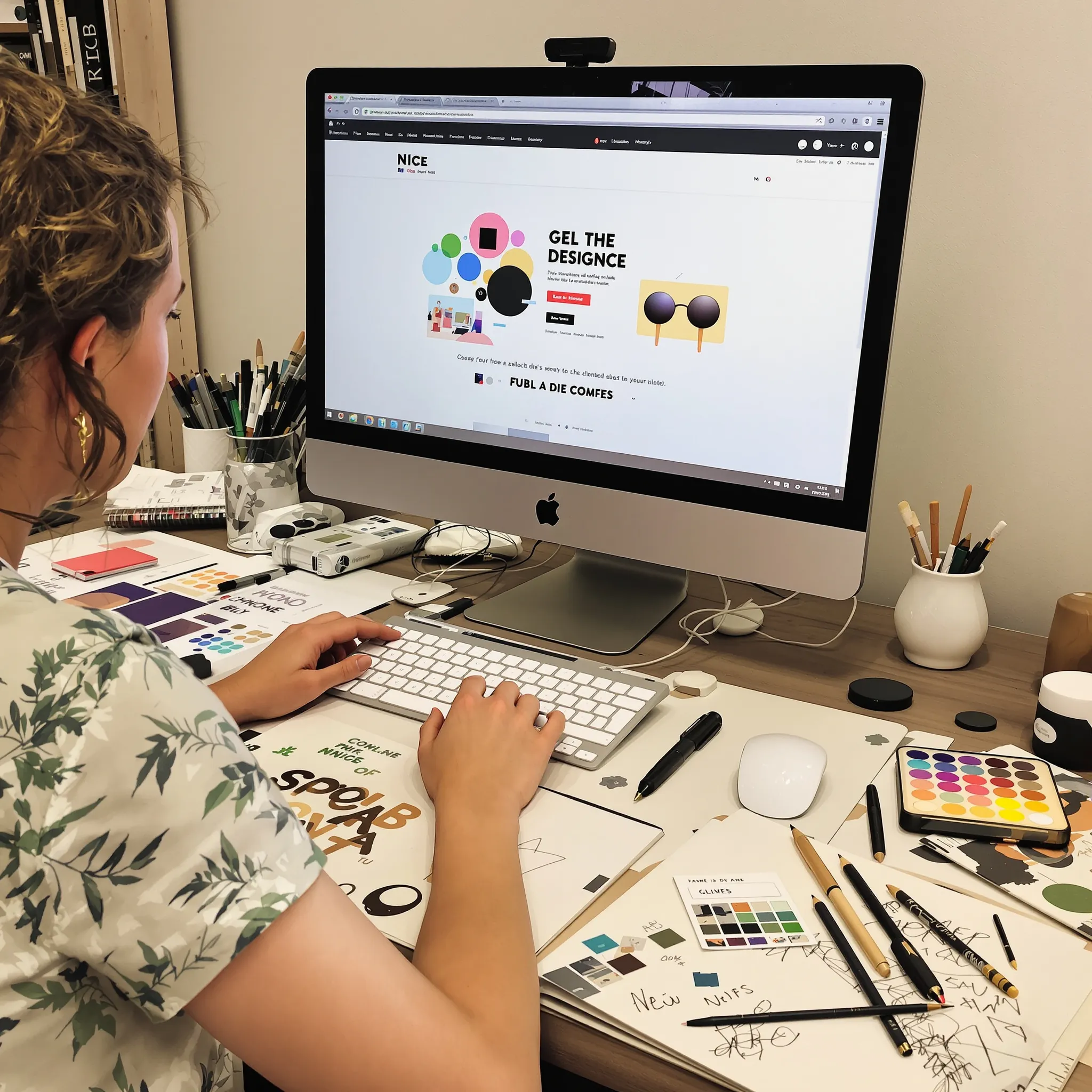 Personnalisation de l'identité visuelle à Nice