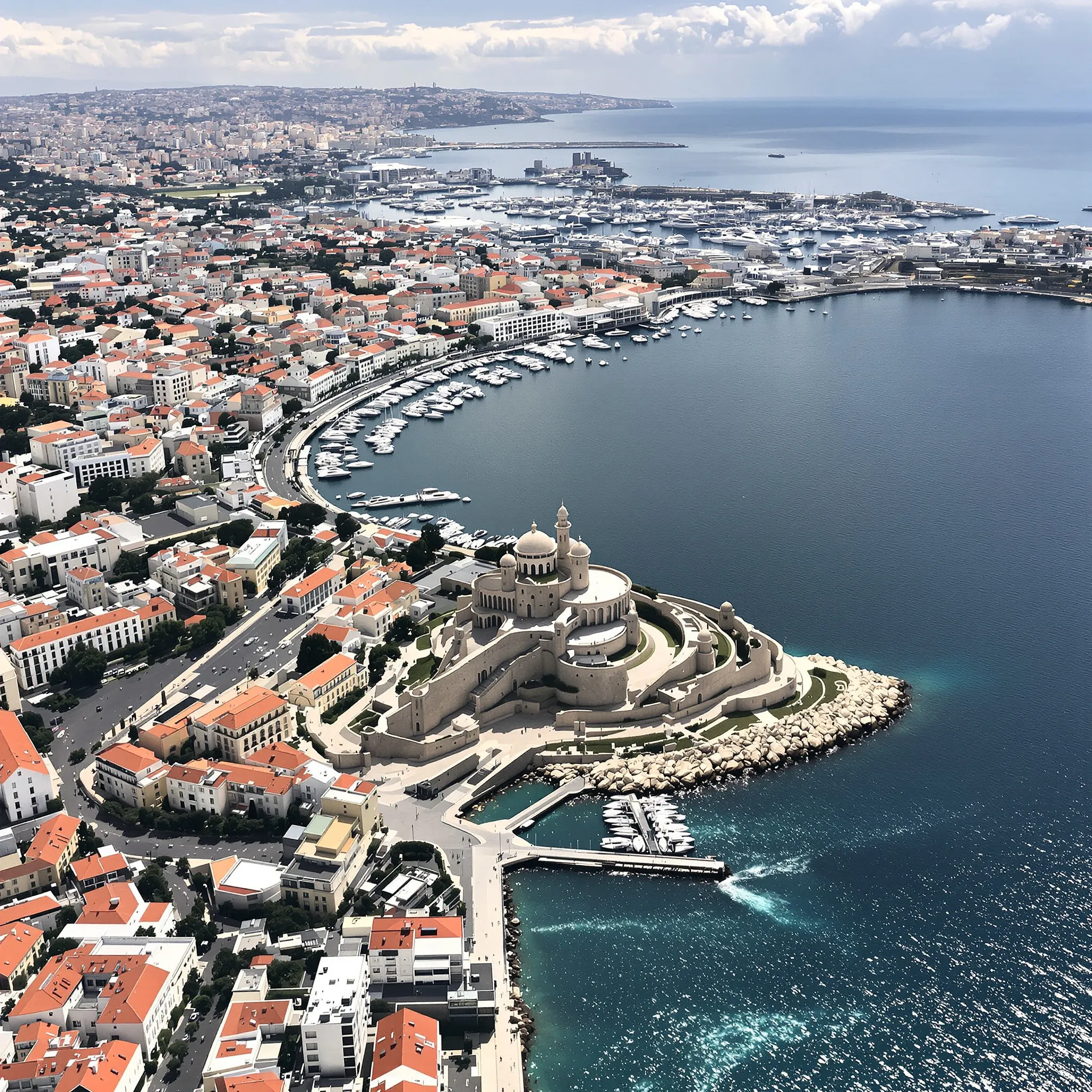 Utilisation de la photographie aérienne à Marseille