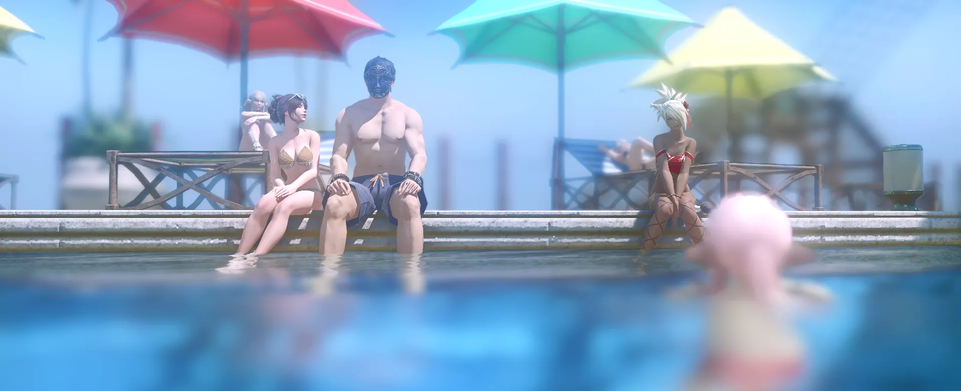 Moment piscine
